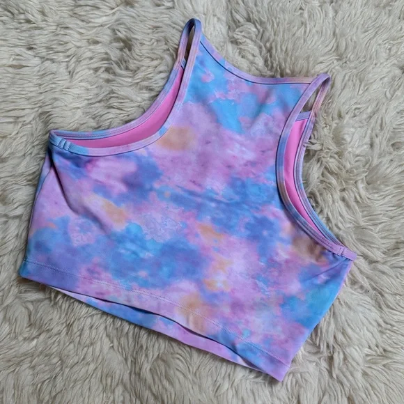 LoveShackFancy x BeachRiot Pastel Tie-Dye Sports Bra Top - Size Small - Picture 6 of 6